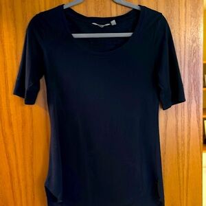Athleta short sleeve navy top